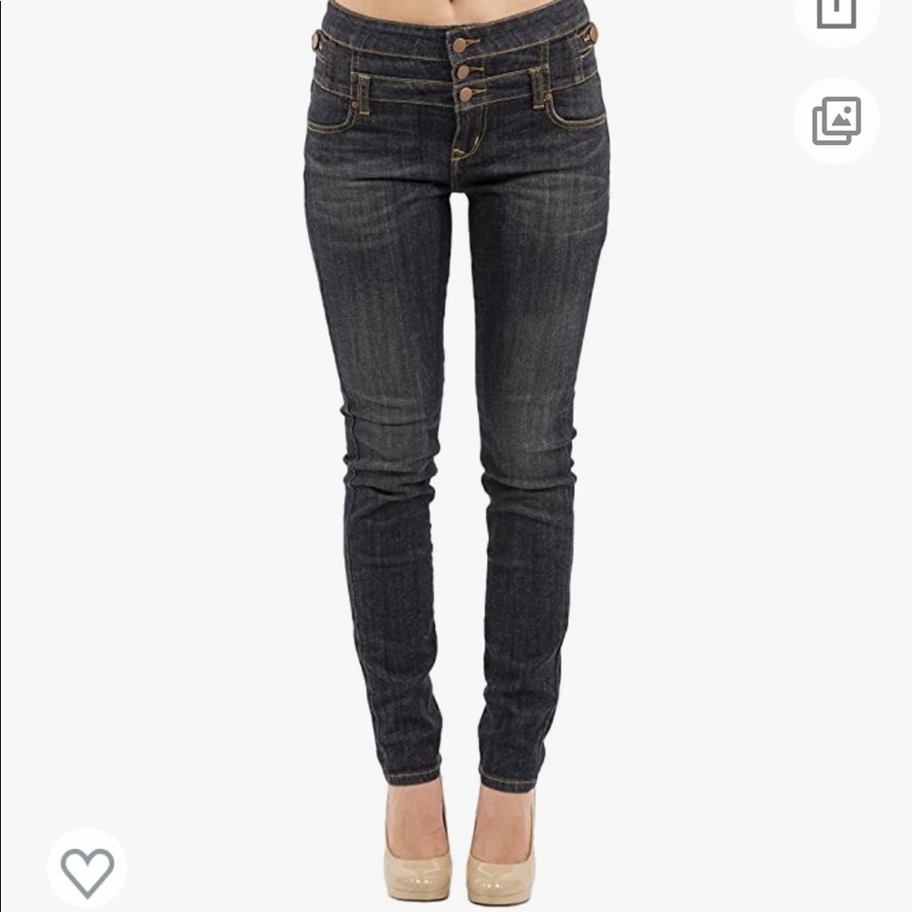 Eunina Women's High Waisted Stretch Skinny Denim Jeans size 9